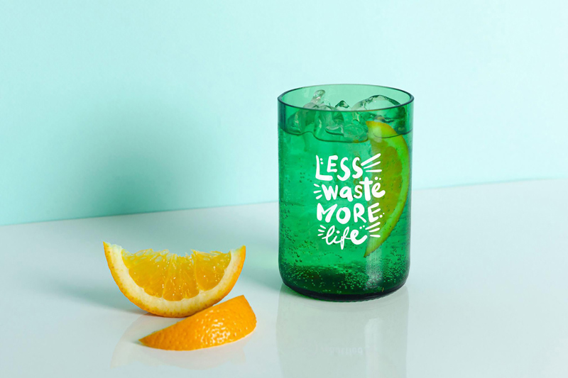 Rebottled® Tumbler drinking glasses (2 pack) 261430_004 (Green)