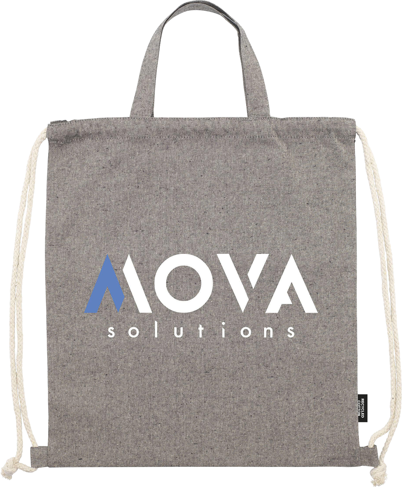 Picture of Recycled cotton drawstring bag (180gsm/5.3oz)