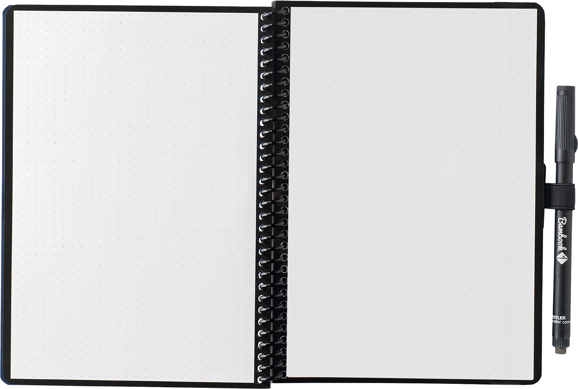 Picture of Bambook notebook with dot grid paper & pen loop (approx. A5)