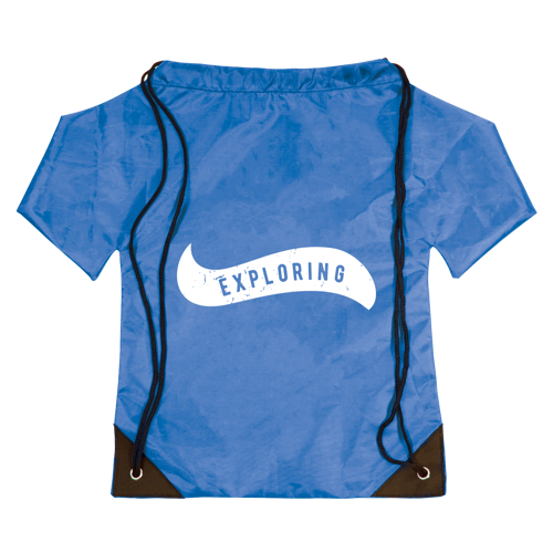 Nylon t-shirt drawstring bag