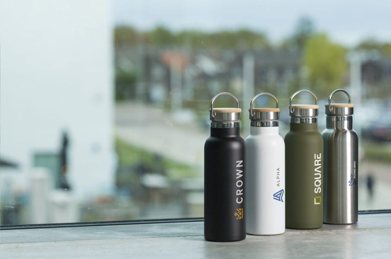 Recycled stainless steel double walled bottle (500ml) 262347_032 (Silver)