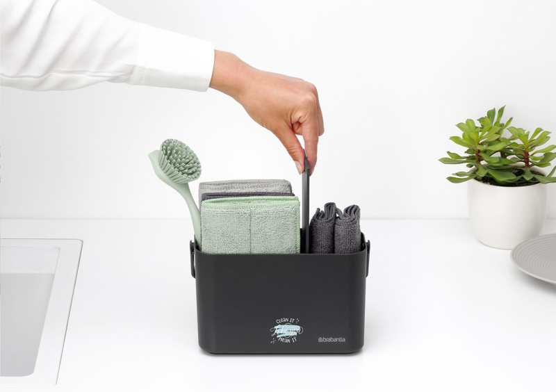 Brabantia Sinkside organiser cleaning set 262981_491 (Dark Grey)