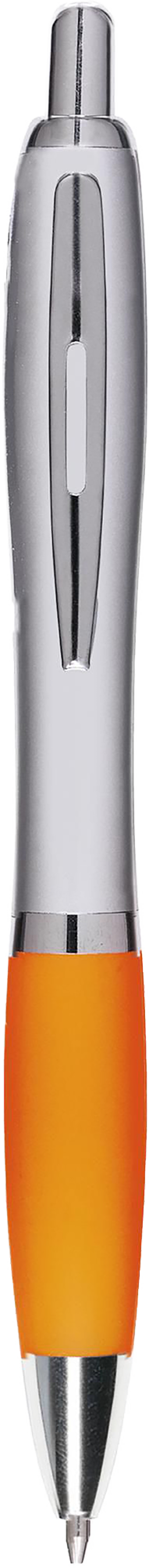 Picture of Silver ballpen with coloured grip