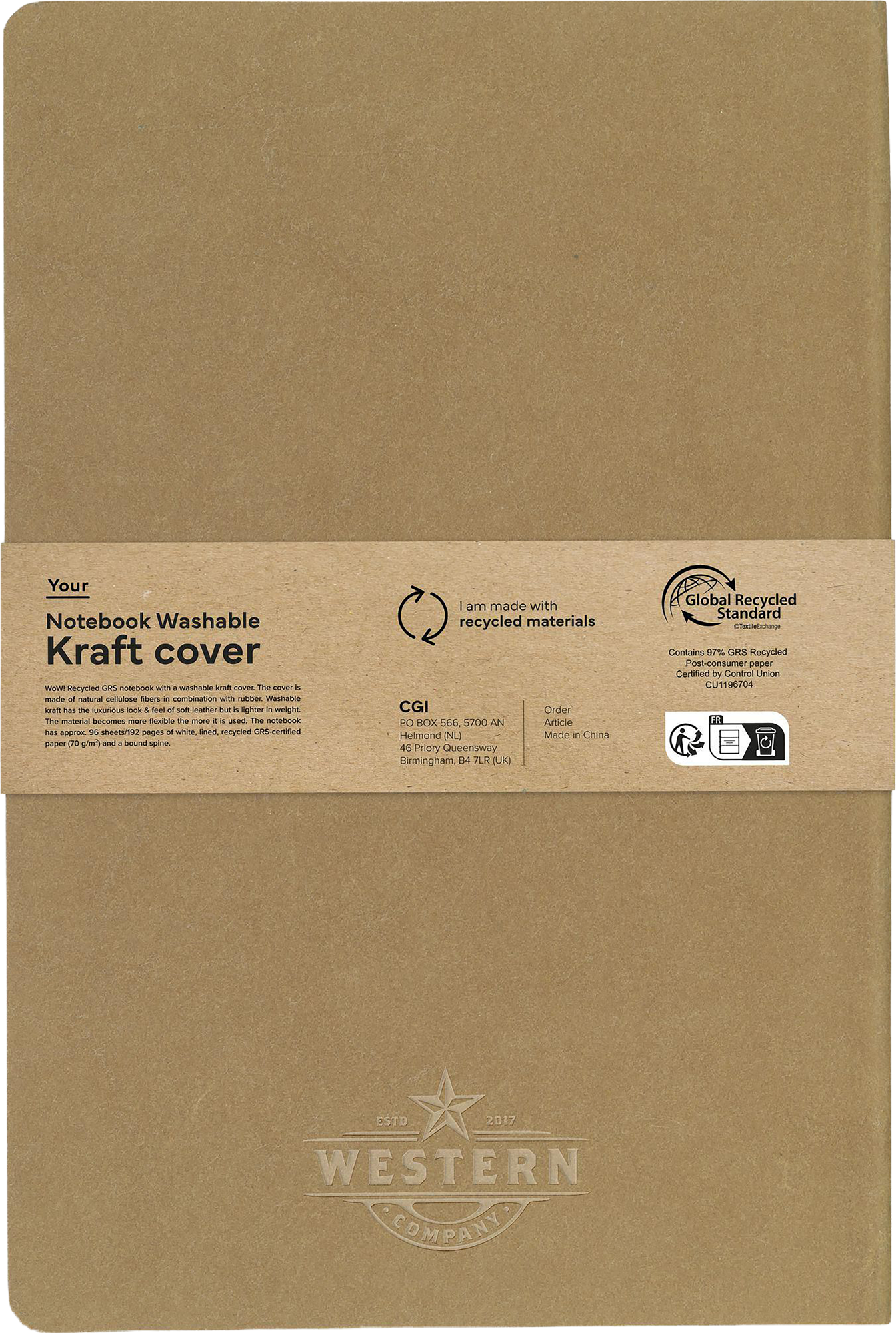 Picture of Recycled notebook (approx. A5) 