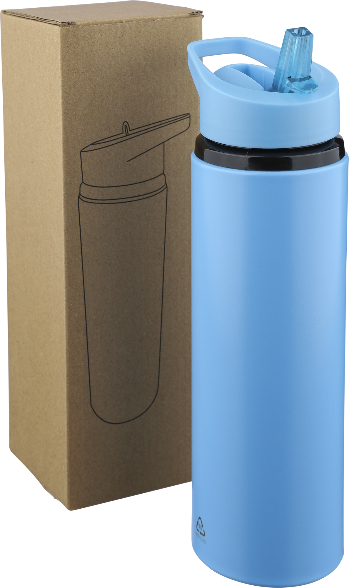 Picture of Recycled stainless steel single walled bottle (750ml)