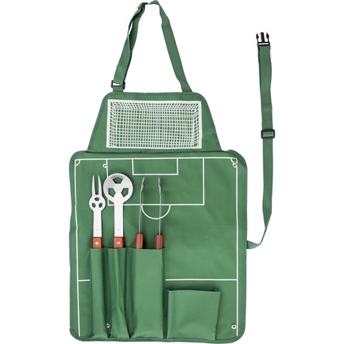 Barbecue set with apron