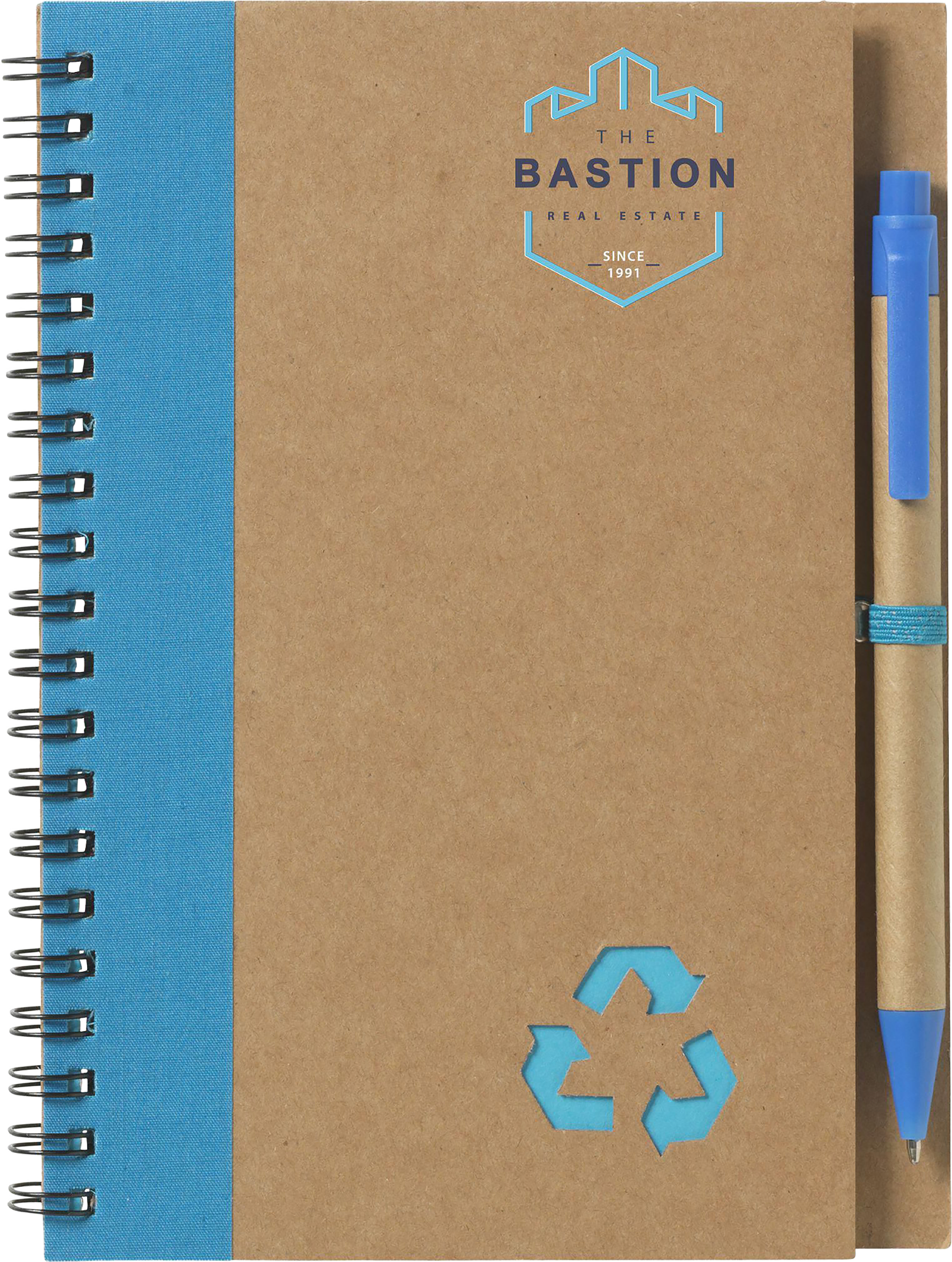 Picture of Recycled notebook and pen (approx A5)