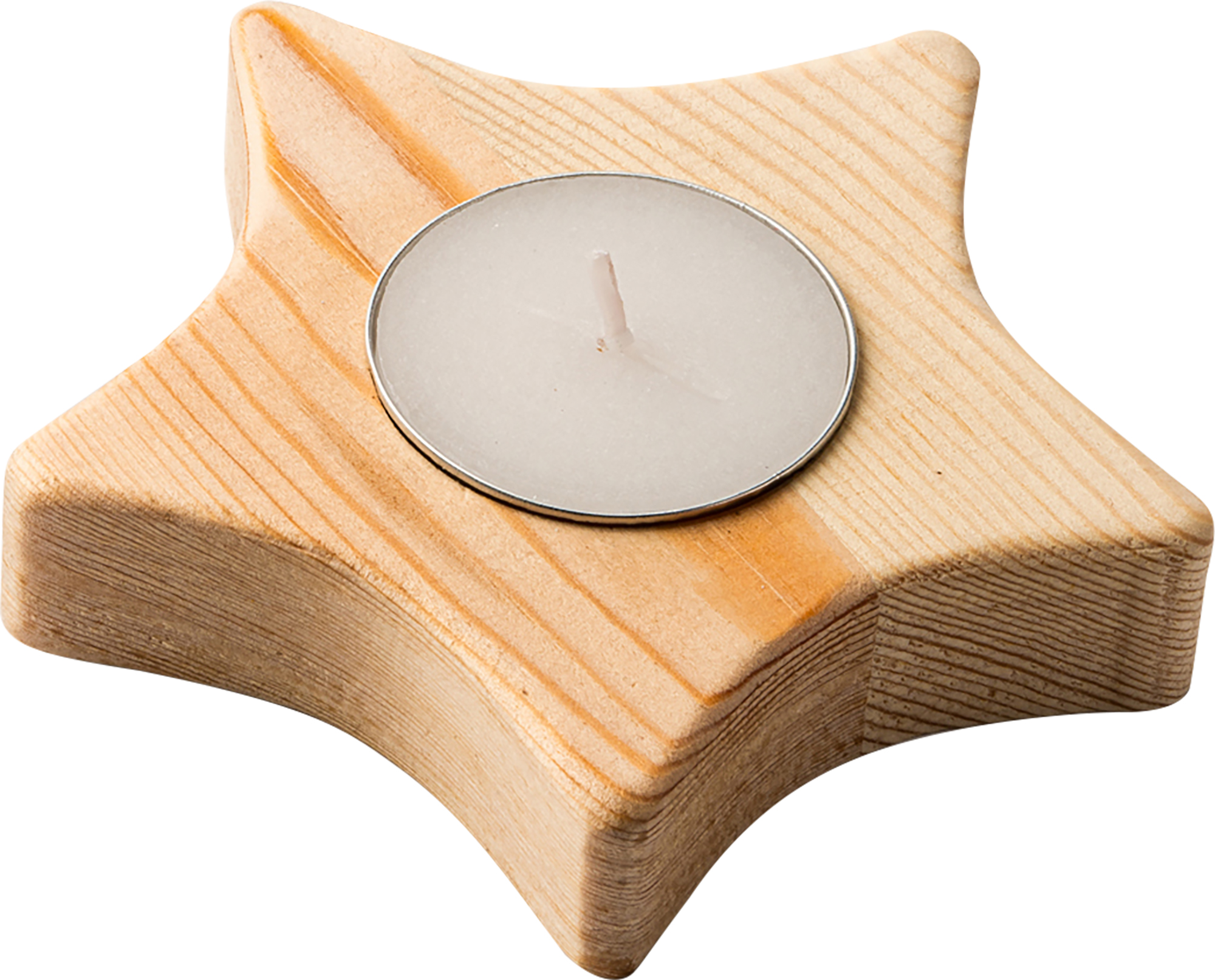 Wooden candle