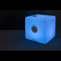 LED cube with double speaker 9289_002 (White)