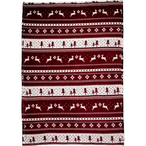 Flannel fleece snowmen blanket (260 gr/m2)