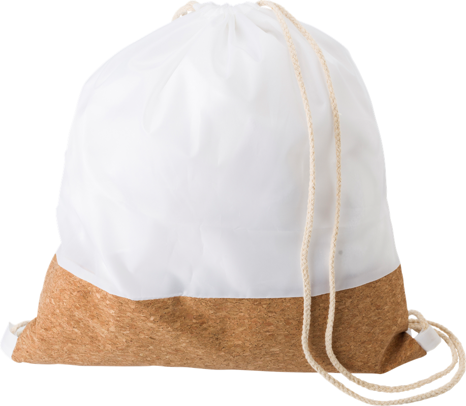 RPET and cork drawstring backpack 437832_002 (White)
