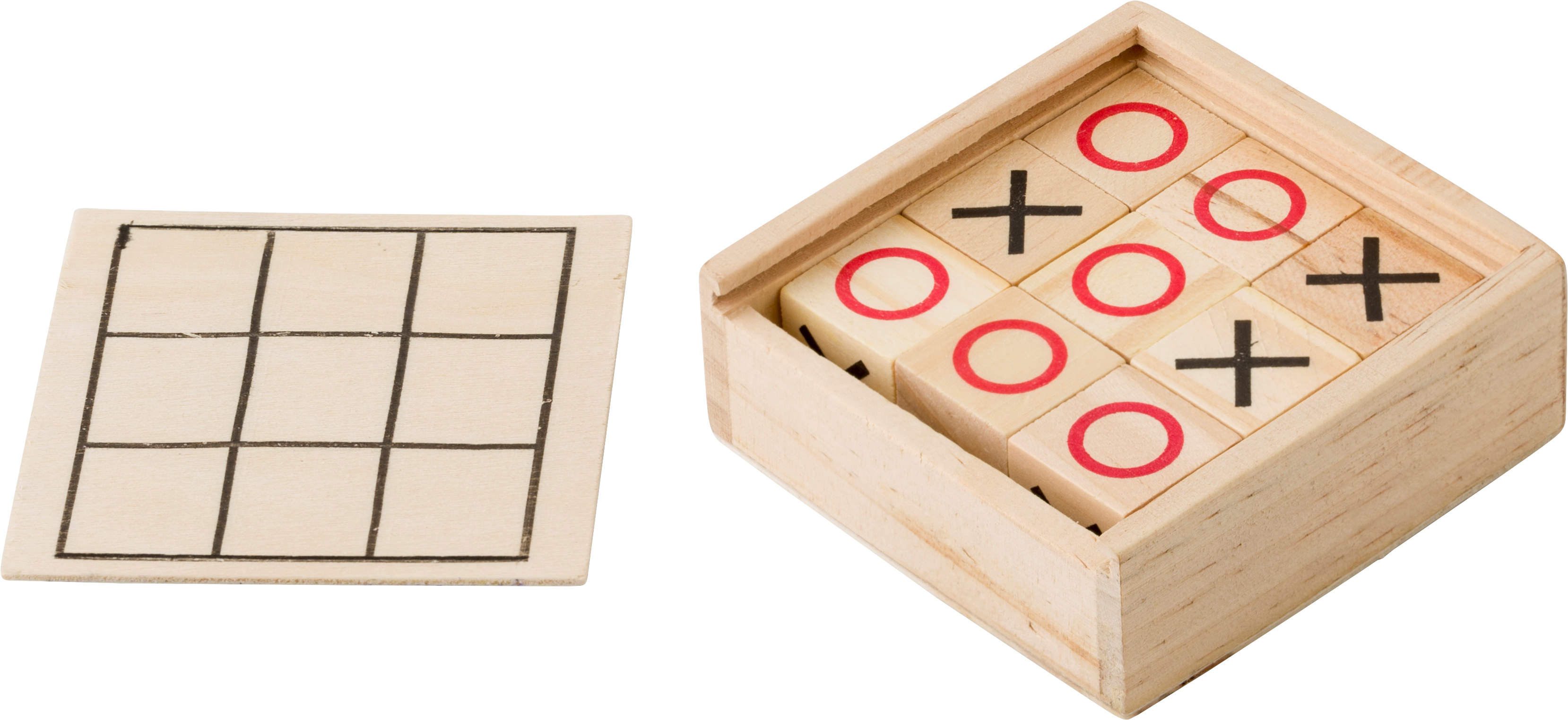  WE Games Tic-tac-Toe Wooden Board Game : Toys & Games