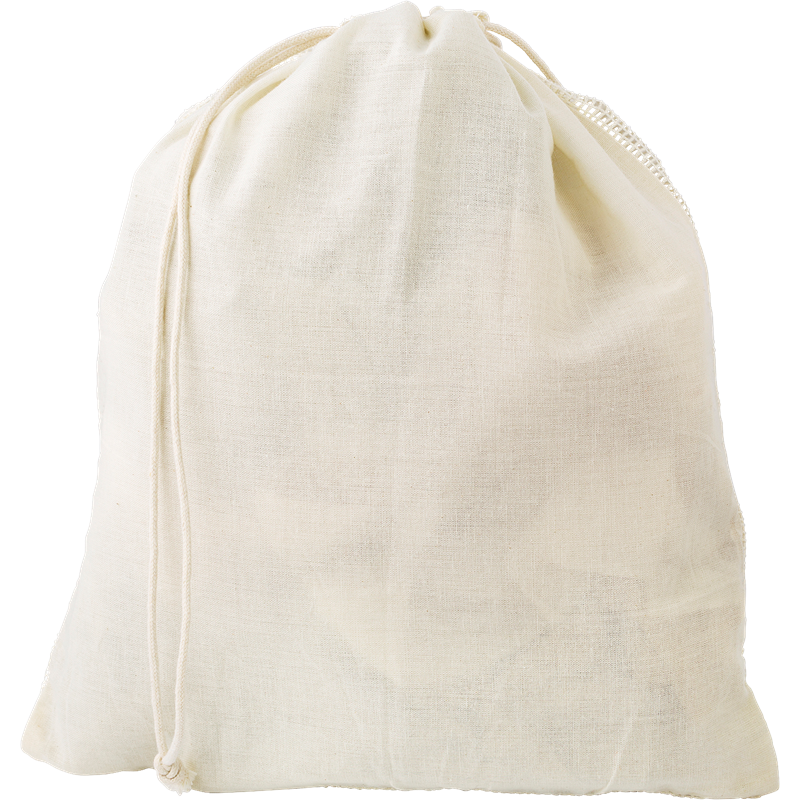 Organic cotton drawstring mesh bag 9337_013 (Khaki)