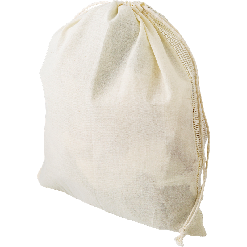 Organic cotton drawstring mesh bag 9337_013 (Khaki)