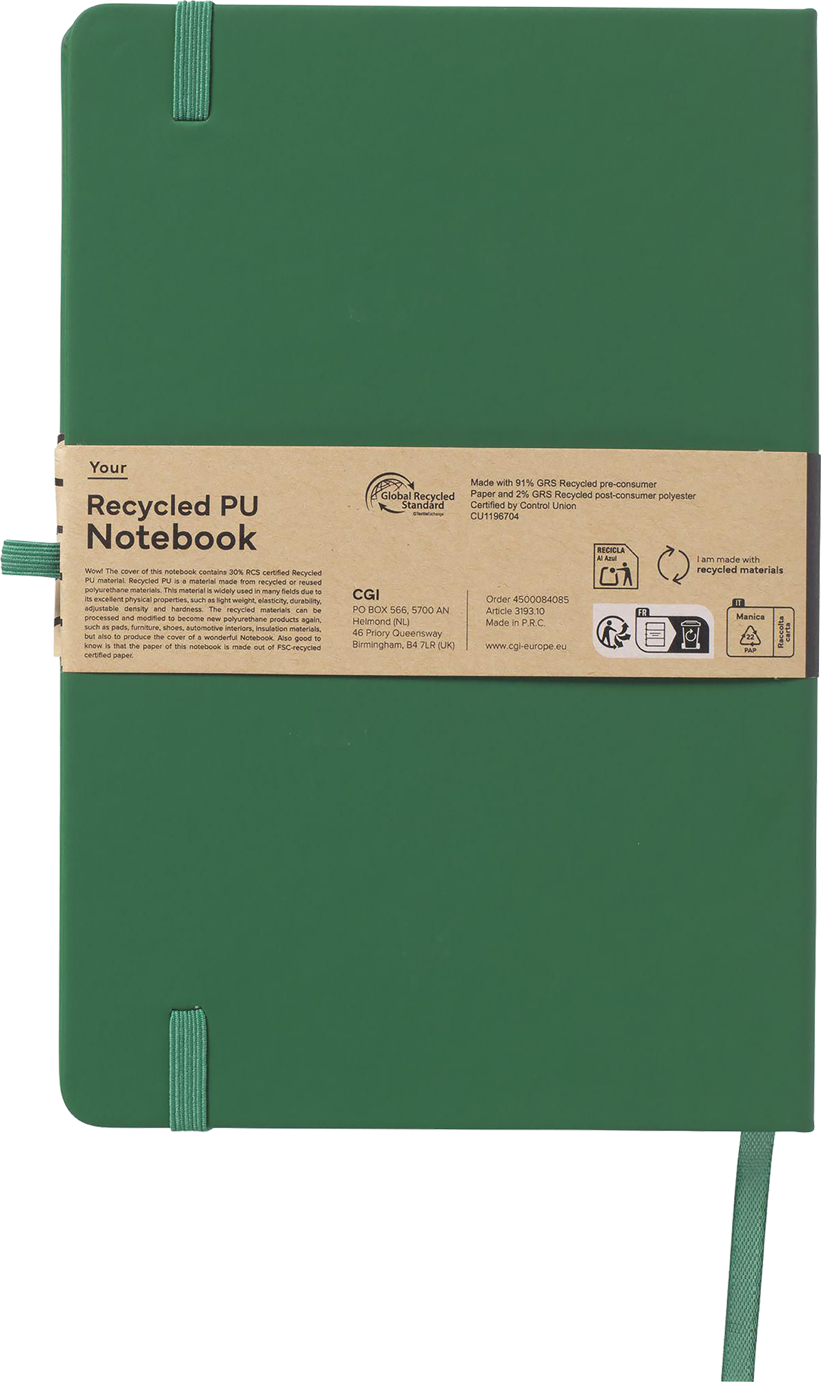 Picture of Recycled notebook (approx. A5) 