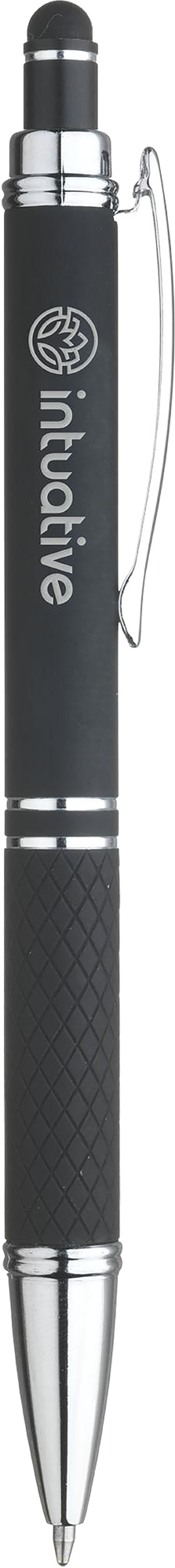 Picture of Soft touch aluminium ballpen with stylus