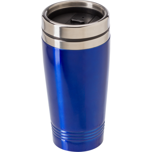 Stainless steel double walled drinking mug (450ml)