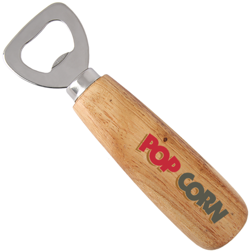 Wooden bottle opener