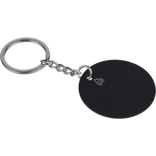 Recycled stainless steel keyring