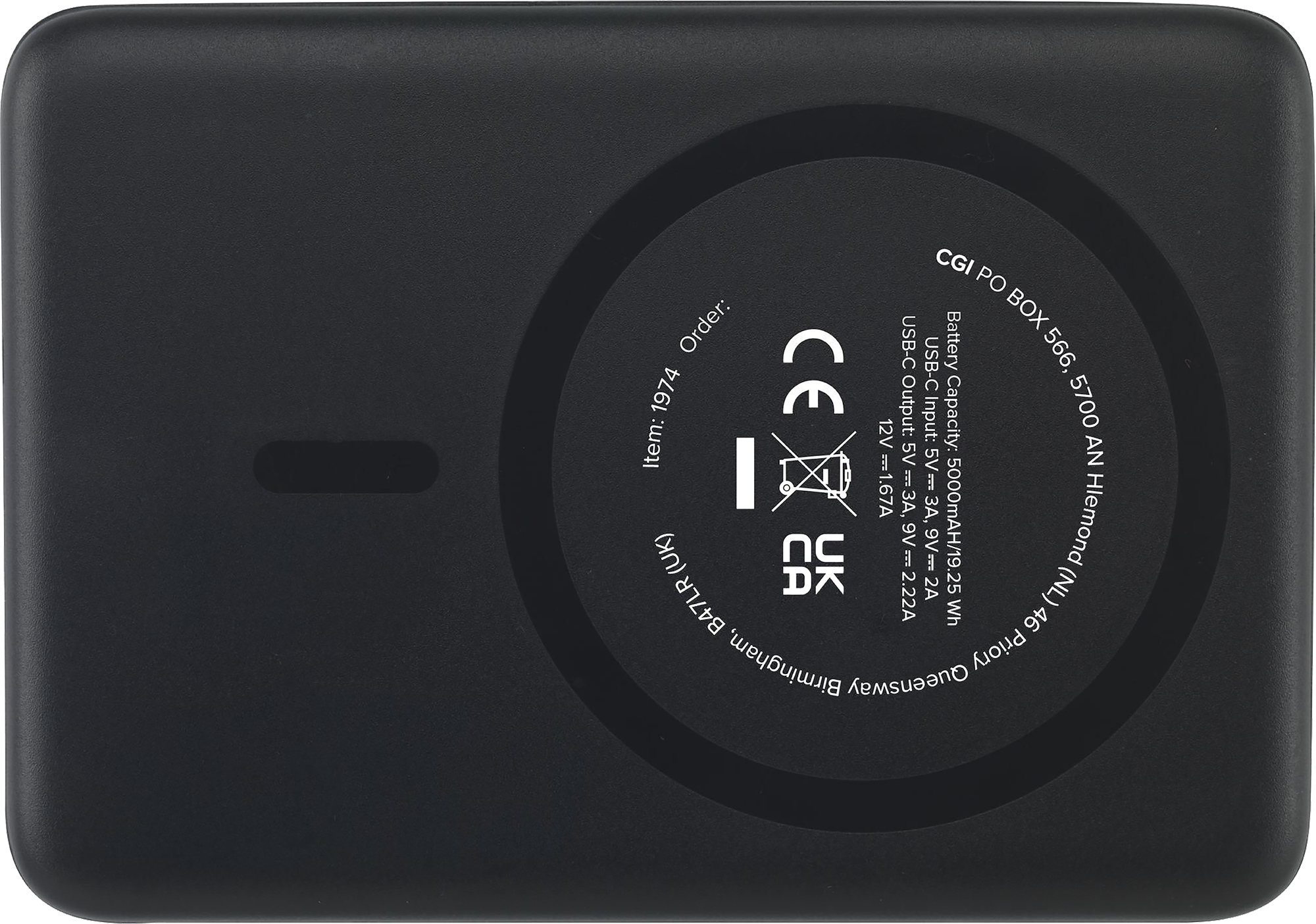 Picture of Recycled magnetic power bank (5,000mAh)