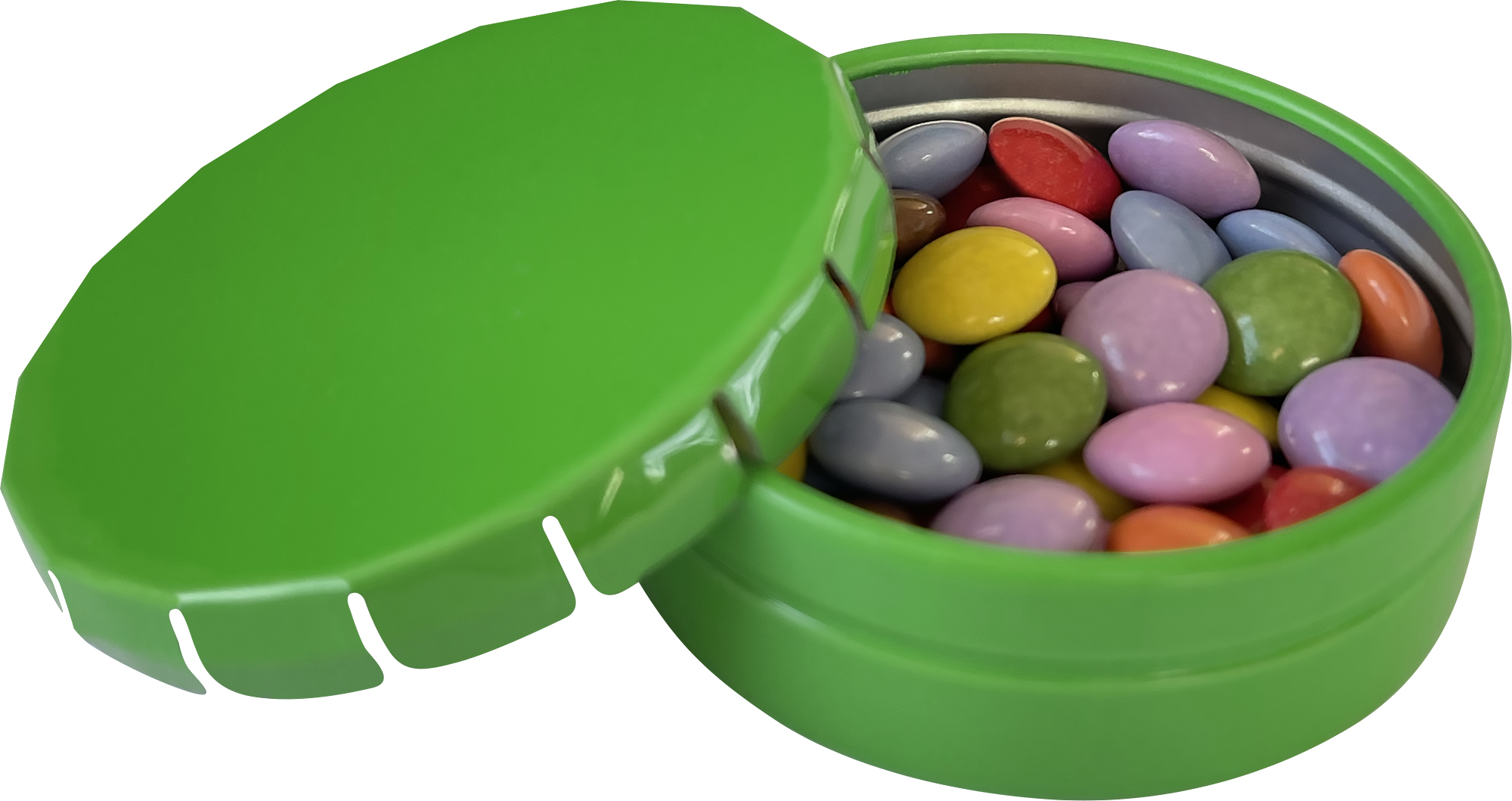 Round click tin with choco's