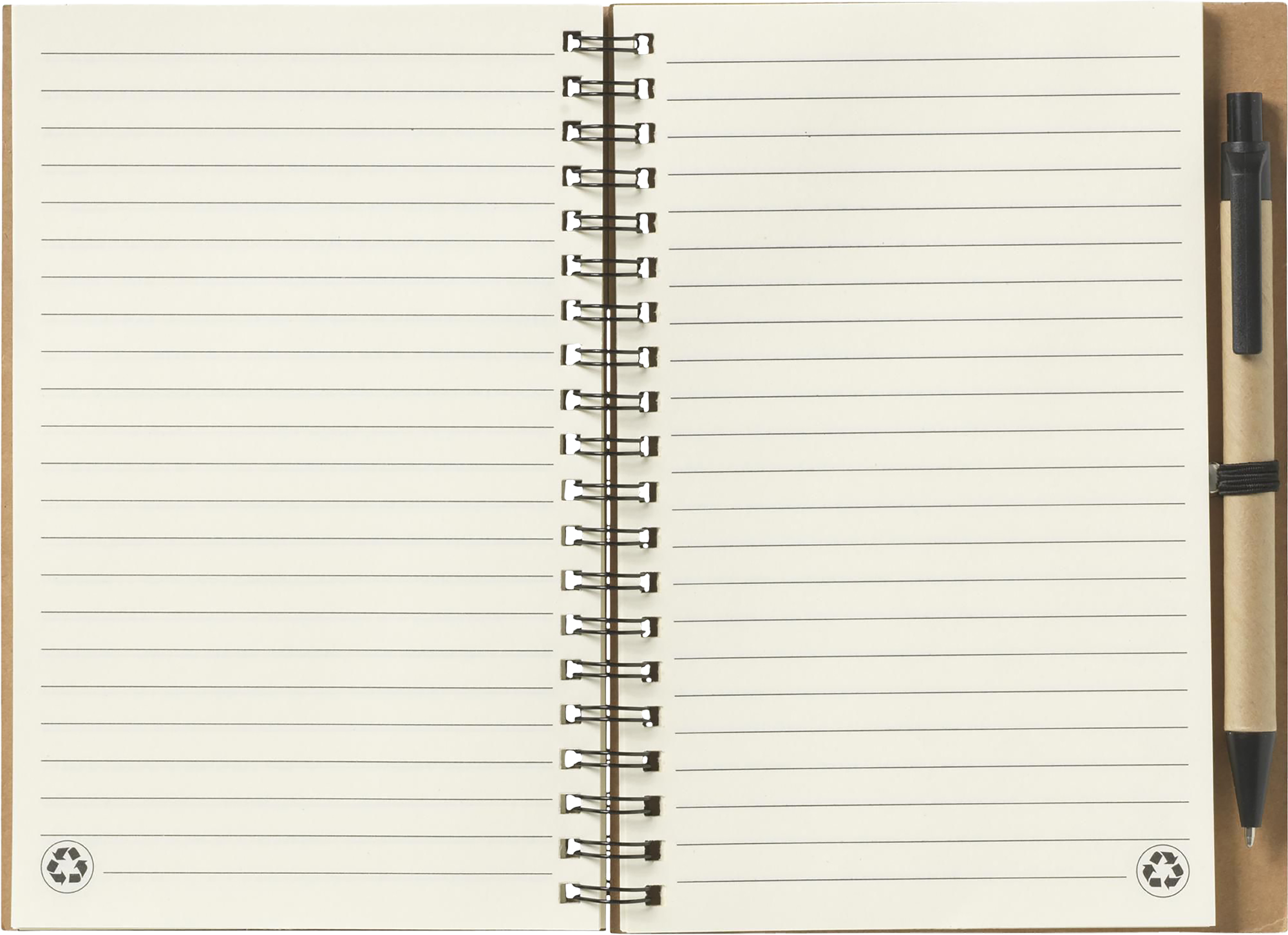 Picture of Recycled notebook and pen (approx A5)