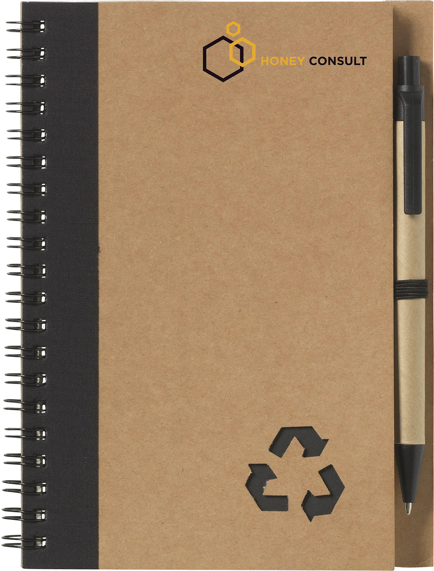 Picture of Recycled notebook and pen (approx A5)