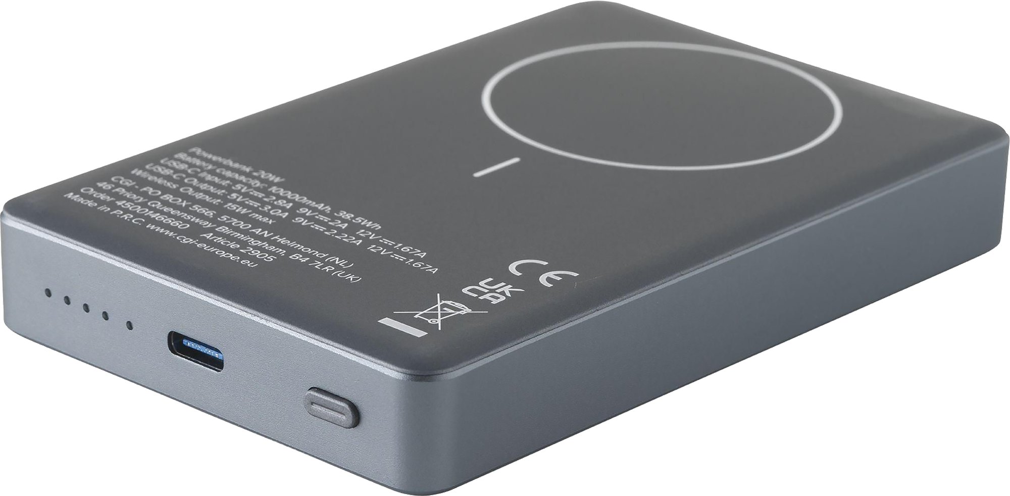 Picture of Wireless recycled Magsafe power bank (10,000 mAh)