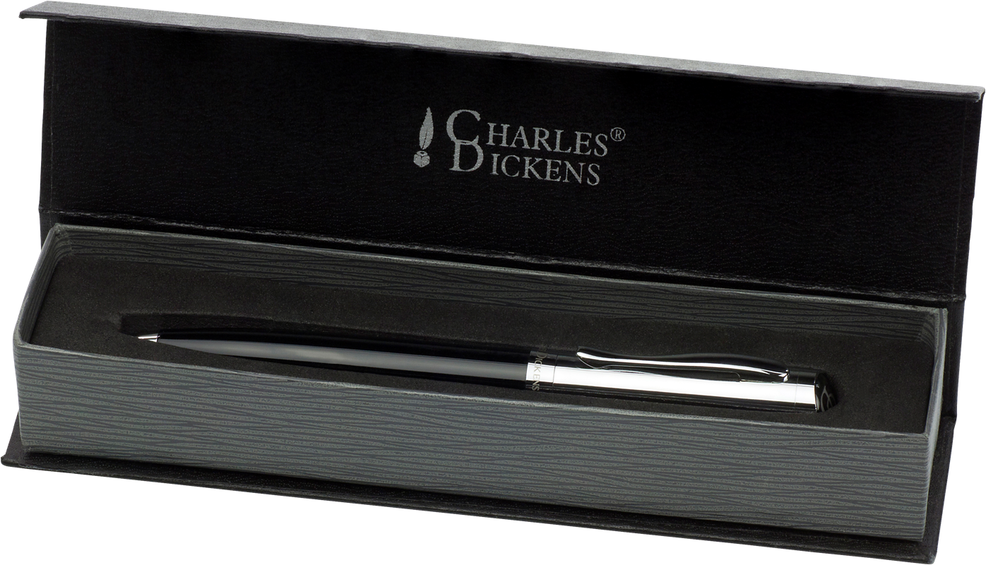 Charles Dickens® ballpen 3865_050 (Black/silver)