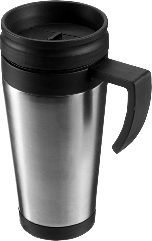 Steel travel mug (420ml) 4603_032 (Silver)