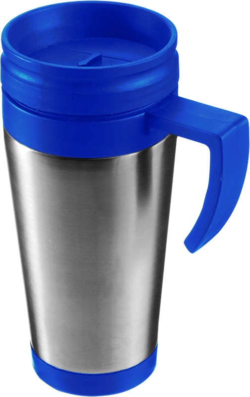 Steel travel mug (420ml) 4603_005 (Blue)