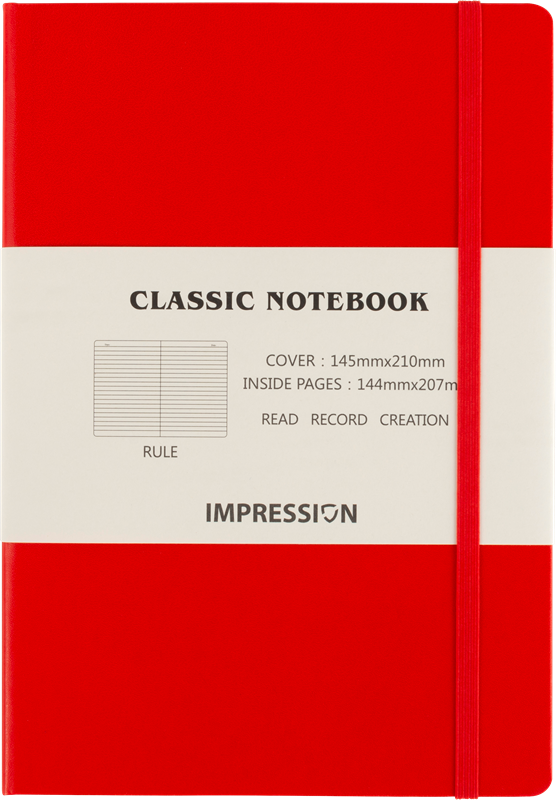 Cardboard notebook 7913_008 (Red)