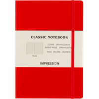 Cardboard notebook 7913_008 (Red)