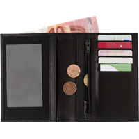 Leather RFID credit card wallet 8060_001 (Black)