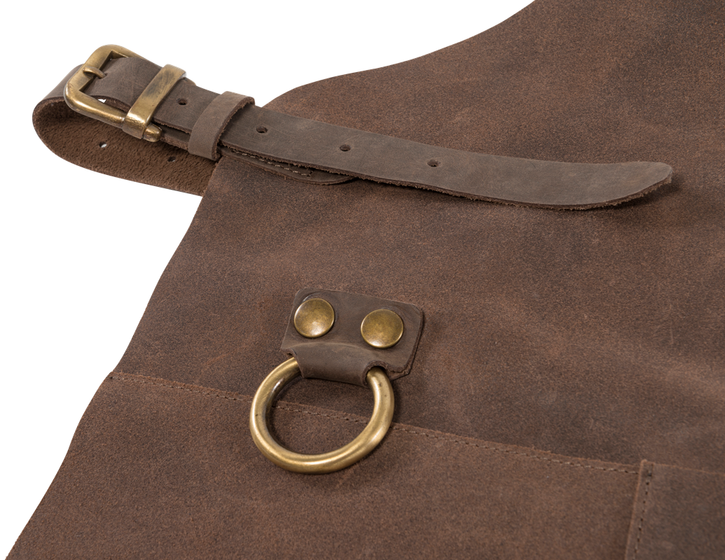 Split leather apron 8066_011 (Brown)
