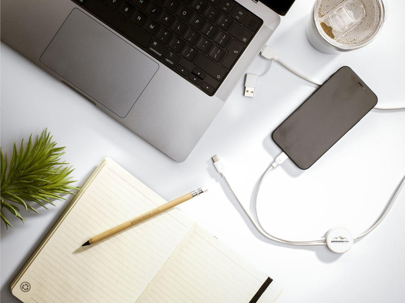 Recycled charging cable  262079_002 (White)