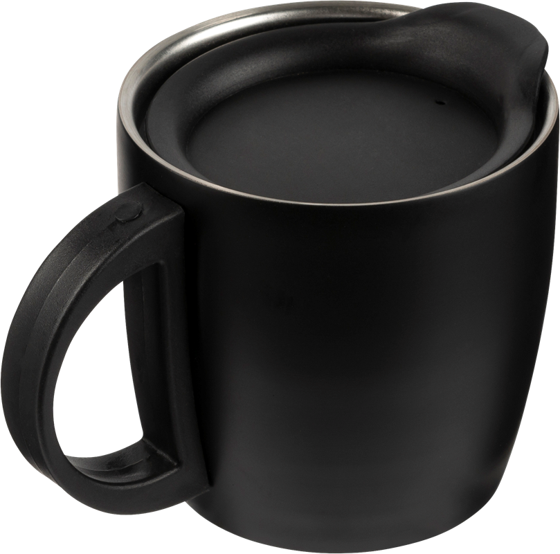 Double walled steel travel mug (350 ml) 8227_001 (Black)