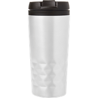 Stainless steel double walled travel mug (300ml) 8240_002 (White)