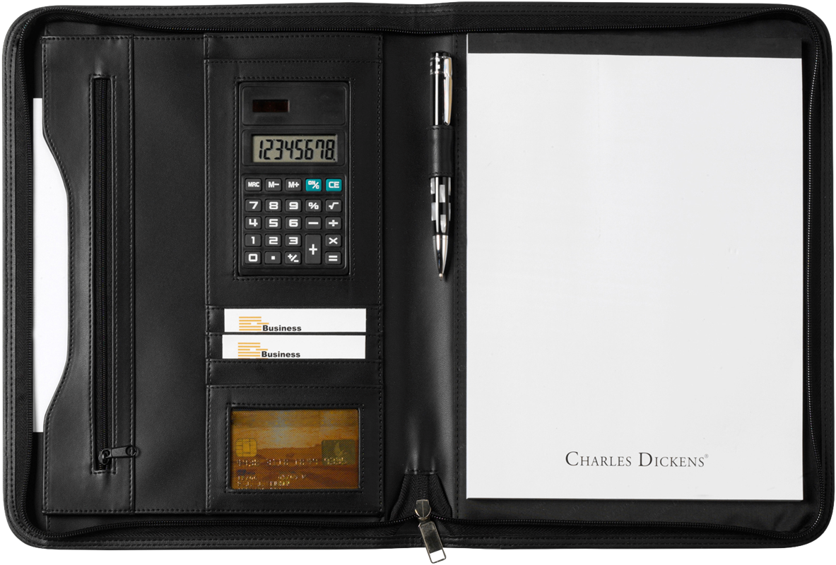 A4 Charles Dickens® conference folder 8603_001 (Black)