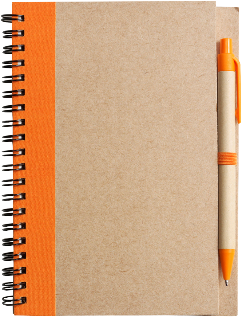 2715 - Cardboard notebook with ballpen | Impression Europe