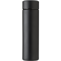 Stainless steel thermos bottle (450 ml) with LED display 427380_001 (Black)
