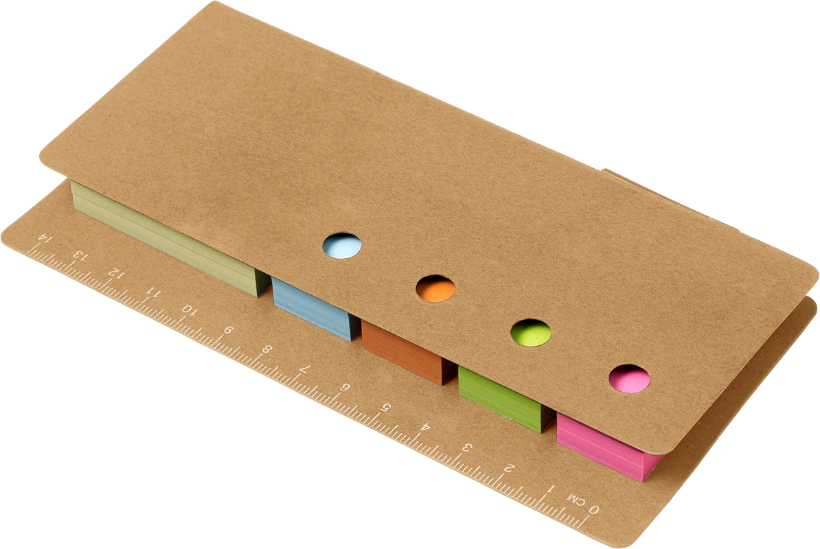 Cardboard holder with ruler 7830_011 (Brown)