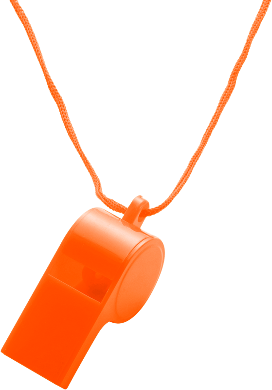 Plastic whistle 7060_007 (Orange)
