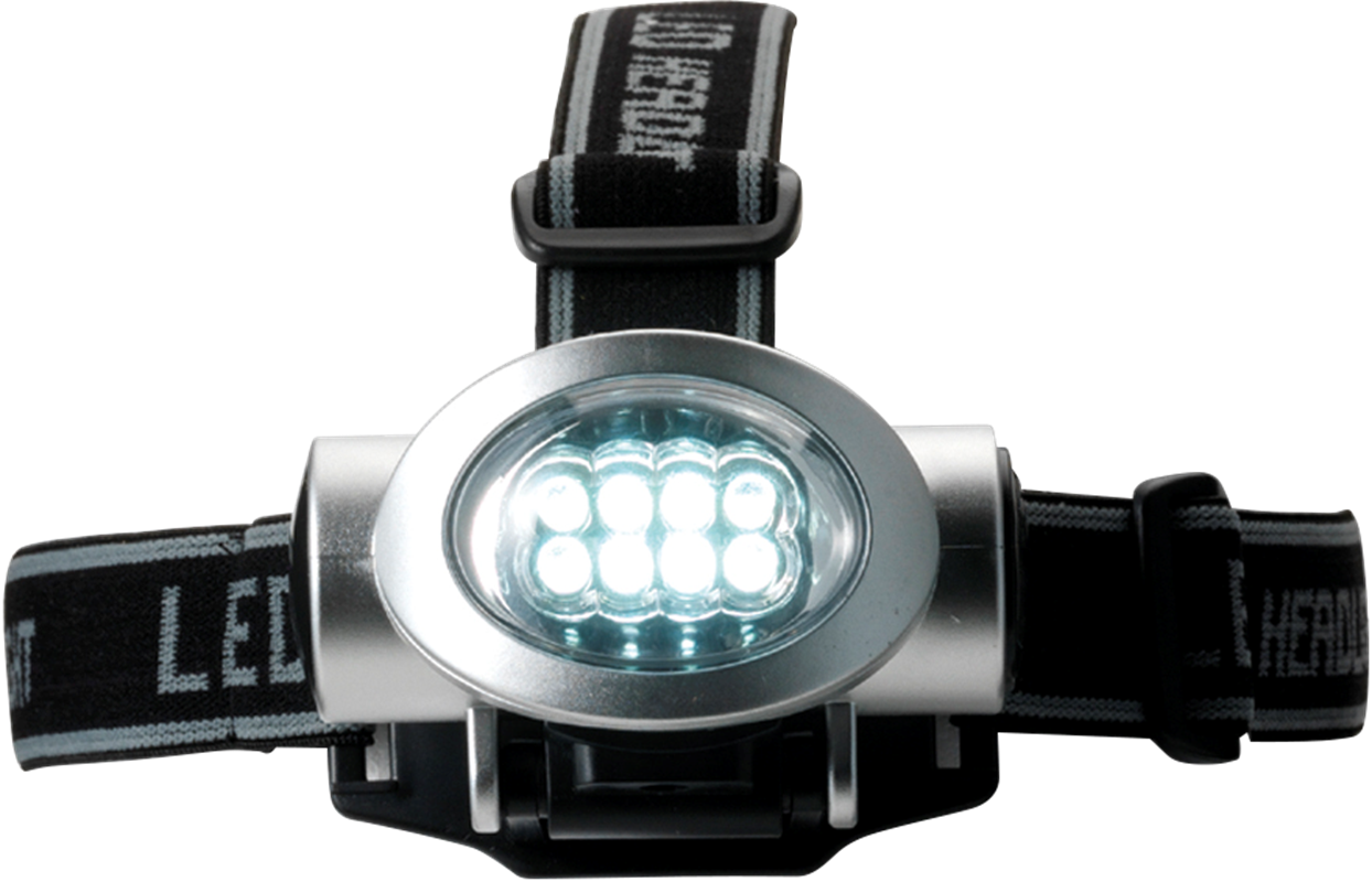 Head light with 8 LED lights 4803_032 (Silver)