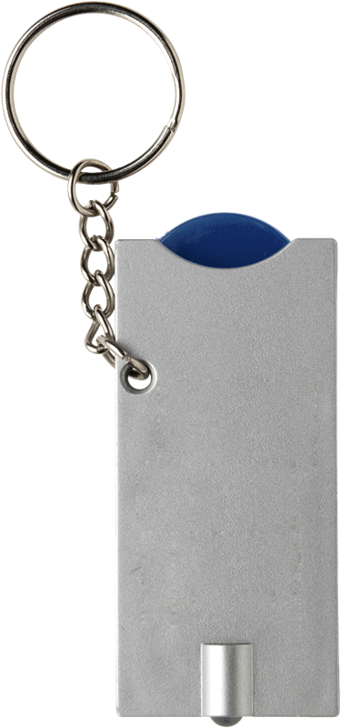 Key holder with coin (€0.50) 1987_005 (Blue)