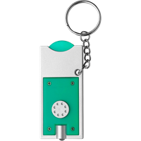 Key holder with coin (€0.50) 1987_029 (Light green)