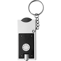 Key holder with coin (€0.50) 1987_001 (Black)