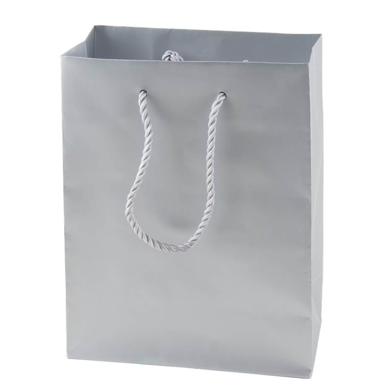 Matt paper bags (270 x 370 x 120mm) 201621_032 (Silver)
