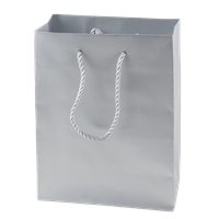 Matt paper bags (270 x 370 x 120mm) 201621_032 (Silver)