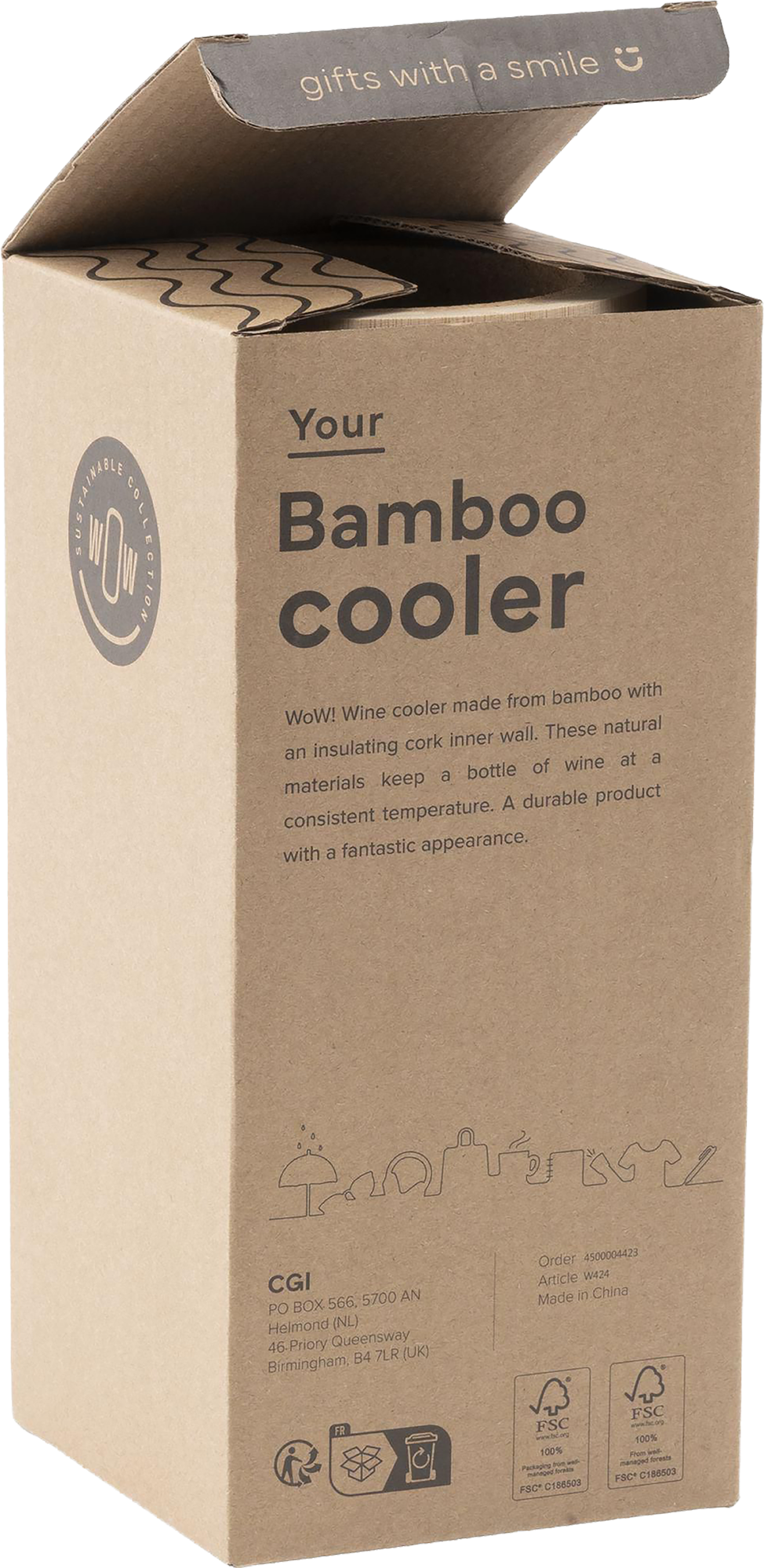 Picture of Bamboo wine cooler